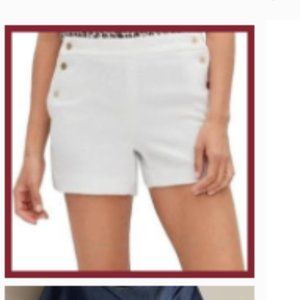 Banana Republic Tweed White Sailor shorts 4", S 14